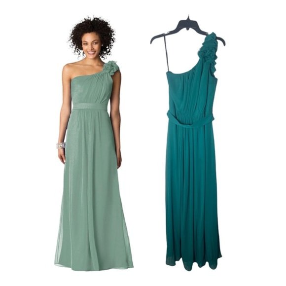 After Six Bridesmaid Dress in Jade Size 6 Wedding Formal Floor Length Prom - Picture 1 of 10